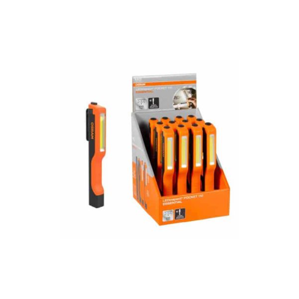 Linterna LEDinspect POCKET 110 ESSENTIAL - LED COB 110 Lúmenes, Clip Giratorio e Imán LEDIL425ESN Osram