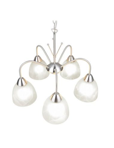 Plafonnier avec 5 Abat-Jour DOBBY Style Classique | LeonLeds