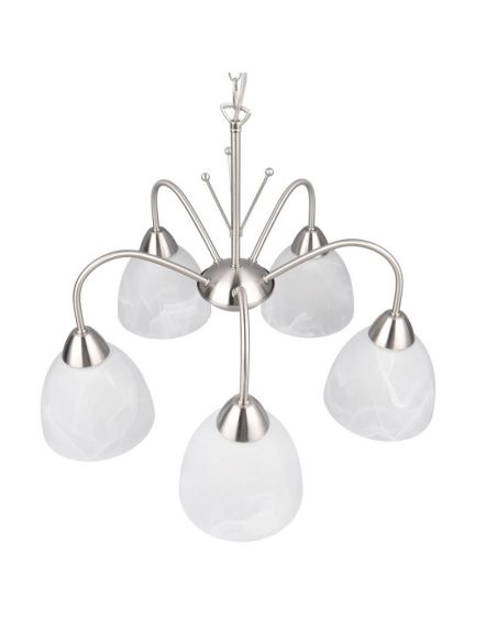 Plafonnier avec 5 Abat-Jour DOBBY Style Classique | LeonLeds