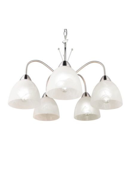 Plafonnier avec 5 Abat-Jour DOBBY Style Classique | LeonLeds