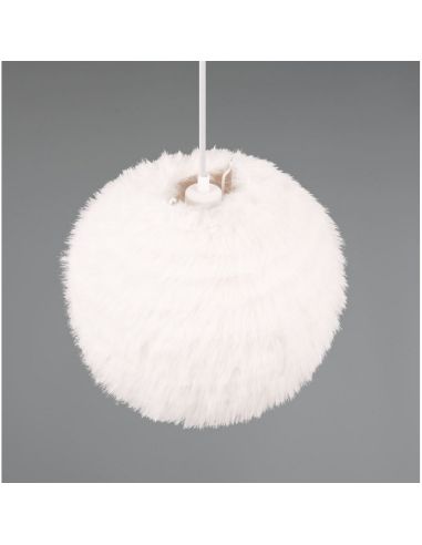 Lámpara Colgante FURRY Esponjosa y Acogedora Ø35cm | LeonLeds