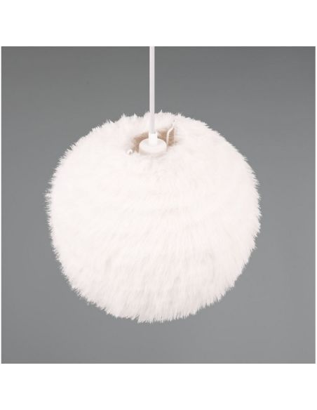 Lámpara Colgante FURRY Esponjosa y Acogedora Ø35cm | LeonLeds