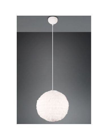 Lámpara Colgante FURRY Esponjosa y Acogedora Ø35cm | LeonLeds
