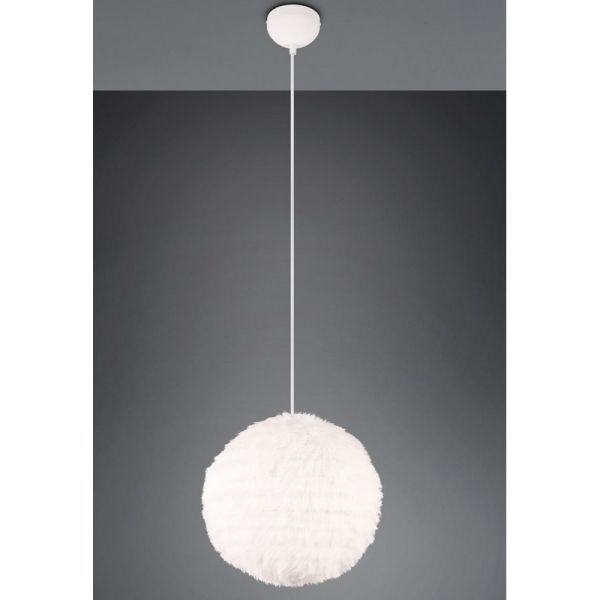 Lámpara Colgante FURRY Esponjosa y Acogedora Ø35cm | LeonLeds