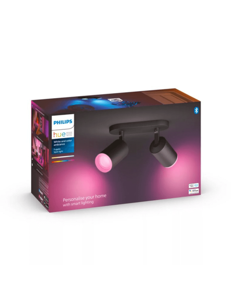 Foco inteligente 2 luces Fugato caja producto| LeonLeds
