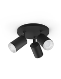 Projector inteligente 3 luzes preto Fugato| LeonLeds