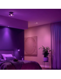 Foco inteligente 3 luces negro Fugato medidas producto| LeonLeds