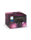 Foco inteligente 3 luces negro Fugato foto ambiente| LeonLeds