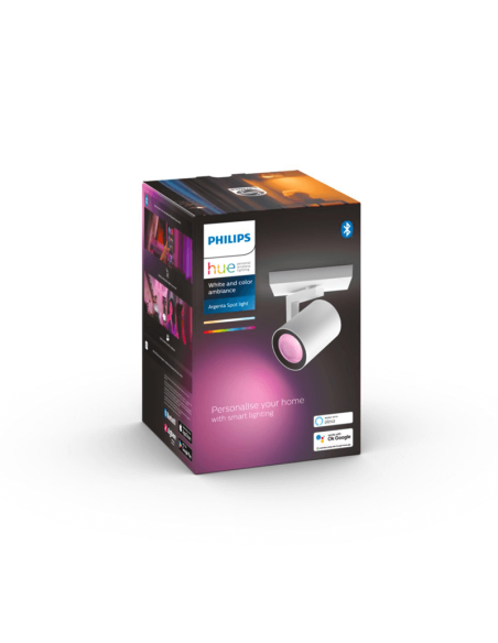 Foco inteligente 1 luz Argenta caja producto| LeonLeds