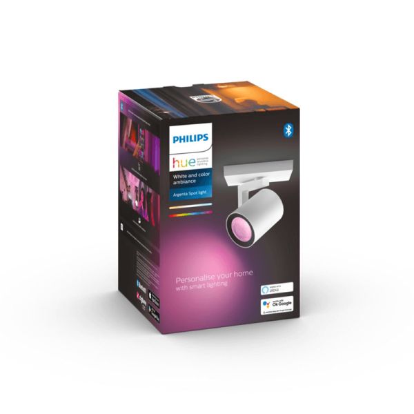 Foco inteligente 1 luz Argenta caja producto| LeonLeds