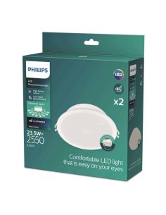 Pack de 2 Downlight LED empotrable MESON 23,5W, Ø 215mm 4000 K Blanco 2