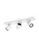 Foco inteligente de 3 luces Argenta blanco 5.7W GU10 2000-6500K RGB HueWhite and Color Ambiance