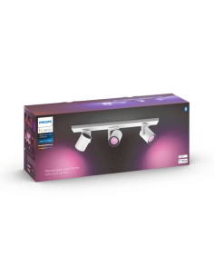 Foco inteligente de 3 luces Argenta blanco 5.7W GU10 2000-6500K RGB HueWhite and Color Ambiance 2