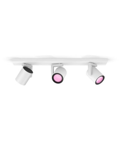 Foco inteligente de 3 luces Argenta blanco 5.7W GU10 2000-6500K RGB HueWhite and Color Ambiance