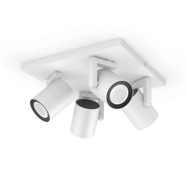 Foco inteligente de 4 luces blanco Argenta 5.7W GU10 2000-6500K RGB HueWhite and Color Ambiance detalle