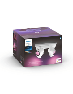 Foco inteligente de 4 luces blanco Argenta 5.7W GU10 2000-6500K RGB HueWhite and Color Ambiance 2