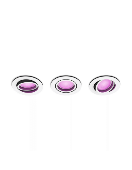 Pack de 3 focos inteligentes Centura Philips Hue| LeonLeds