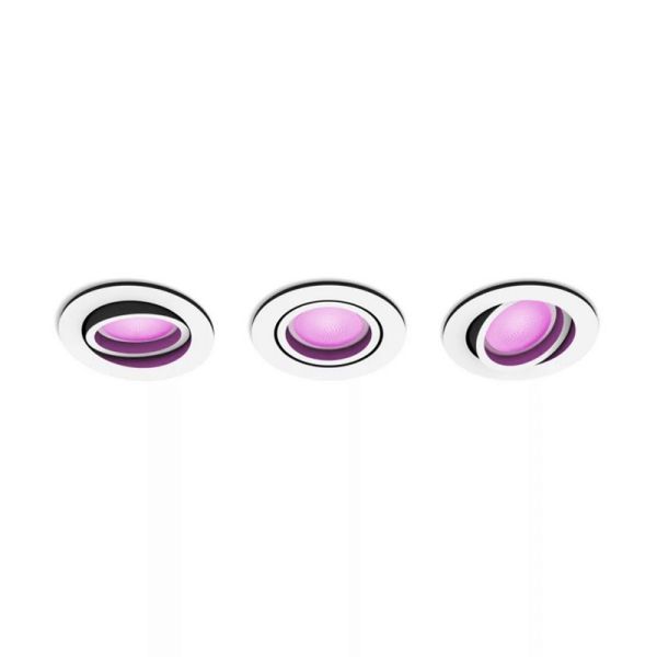 Pack de 3 focos inteligentes Centura Philips Hue| LeonLeds