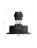 Pack de 3 focos inteligentes Centura Philips Hue medidas producto| LeonLeds