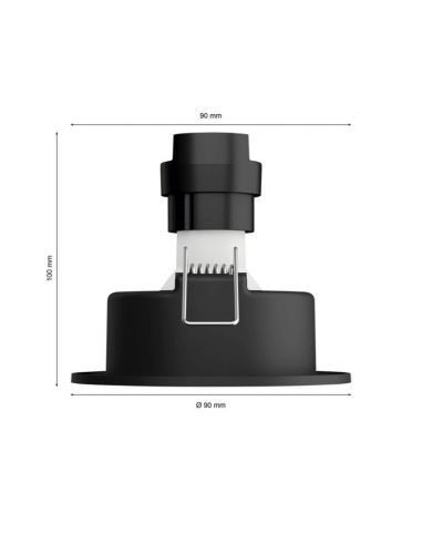 Pack de 3 focos inteligentes Centura Philips Hue medidas producto| LeonLeds