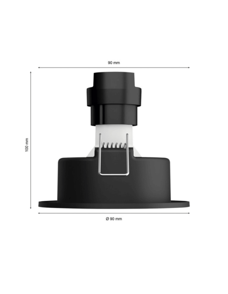 Pack de 3 focos inteligentes Centura Philips Hue medidas producto| LeonLeds