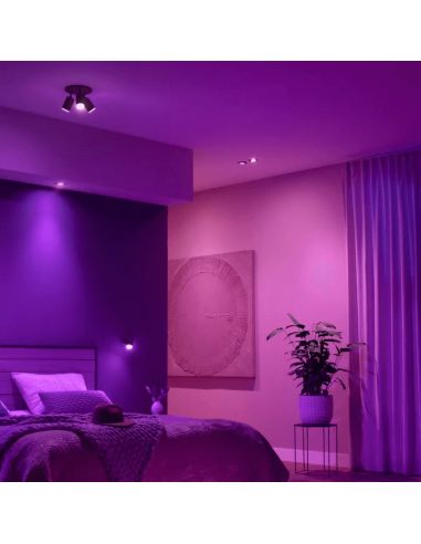 Foco empotrable LED inteligente Philips Hue Centura luz rosa| LeonLeds