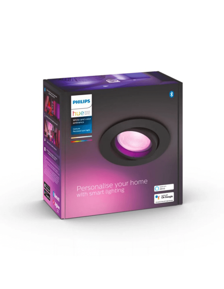 Foco empotrable LED inteligente Philips Hue Centura caja producto| LeonLeds