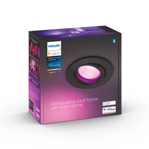 Foco empotrable LED inteligente Philips Hue Centura caja producto| LeonLeds