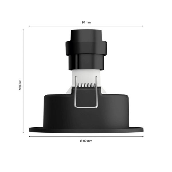 Foco empotrable LED inteligente Philips Hue Centura medidas producto| LeonLeds