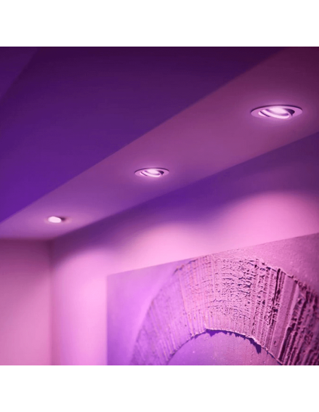 Foco LED inteligente redondo Philips Hue Centura blanco luz rosa