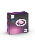 Foco LED inteligente redondo Philips Hue Centura blanco caja producto