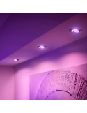 Spot LED intelligent rond en aluminium Philips Hue Centura lumière rose