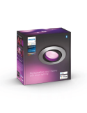 Foco LED inteligente redondo aluminio Philips Hue Centura caja producto