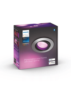 Foco LED inteligente redondo aluminio Philips Hue Centura 2