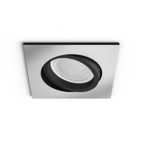 Foco LED inteligente cuadrado aluminio Philips Hue Centura apagado