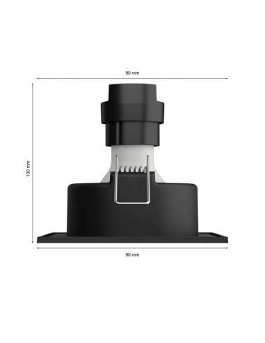 Foco LED inteligente cuadrado aluminio Philips Hue Centura medidas producto