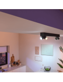 Plafonnier LED intelligent Philips Hue Centris noir Détails du produit