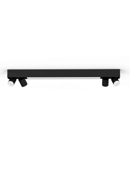 Plafón techo LED inteligente Philips Hue Centris negro luz apagada