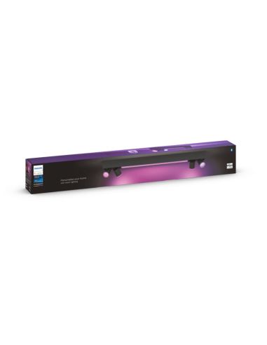 Plafón techo LED inteligente Philips Hue Centris negro caja producto