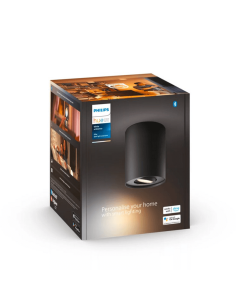 Foco LED individual Pillar negro | LeonLeds 2