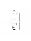 Osram Parathom T26 2,3W 827 Cálida Sustitución 20W Bombilla LED Osram Parathom LED  para nevera | LeonLeds Iluminación
