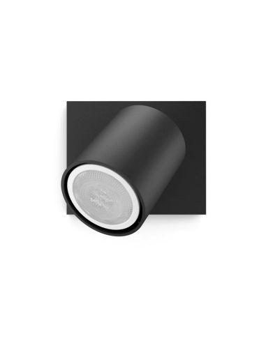 Foco LED individual Runner negro detalle producto
