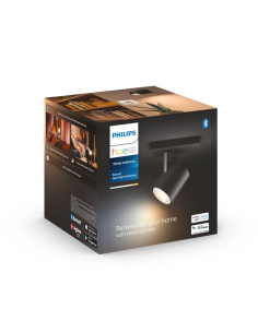 Foco LED individual inteligente Runner negro White Ambiance | LeonLeds 2