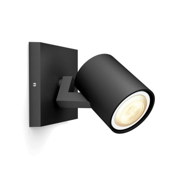 Foco LED individual inteligente Runner negro White Ambiance | LeonLeds