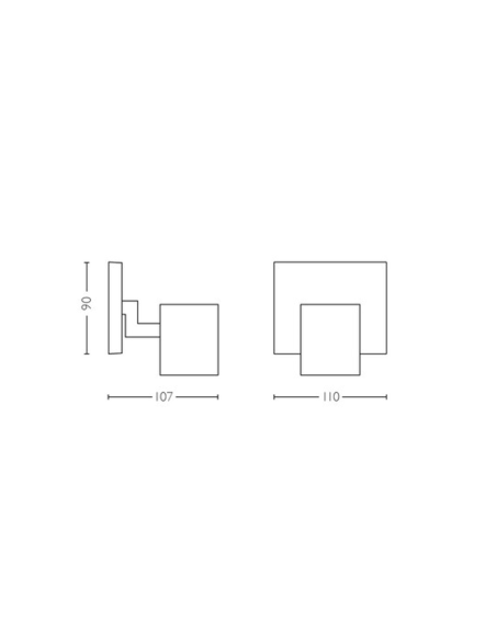 Refletor LED individual inteligente Medidas do produto Runner preto