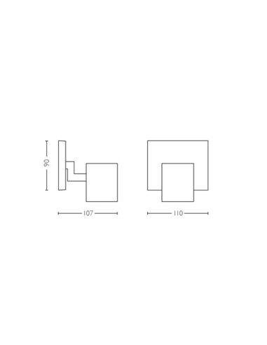 Medições de produto de refletor LED inteligente White Runner