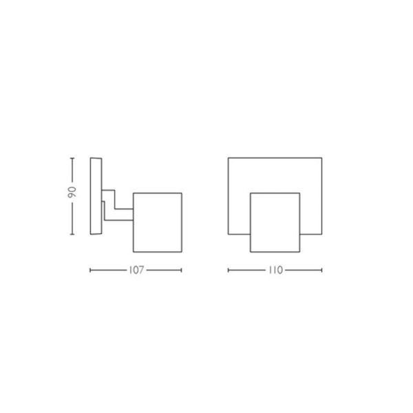 Medições de produto de refletor LED inteligente White Runner