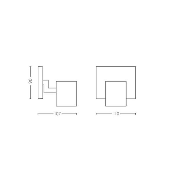 Refletor LED inteligente Runner branco Hue White Ambiance medições de produto