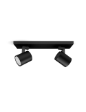 Foco LED 2 luces Runner negro 2x5W detalles producto