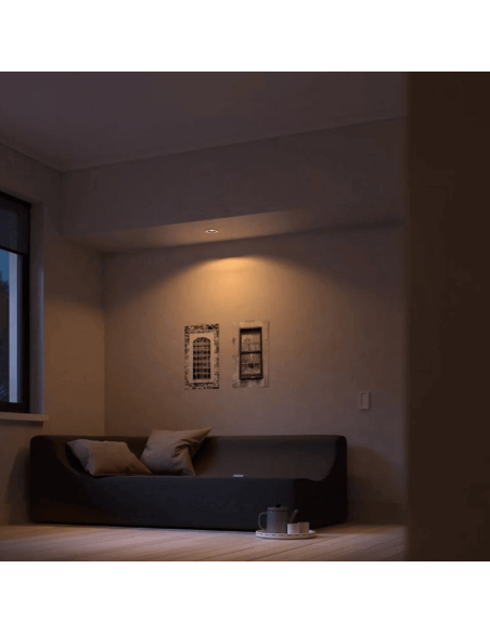 Foco LED empotrable redondo Milliskin blanco Philips Hue en una habitación